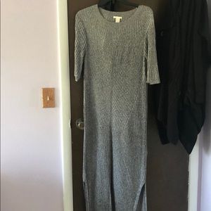 Full length sweater dress